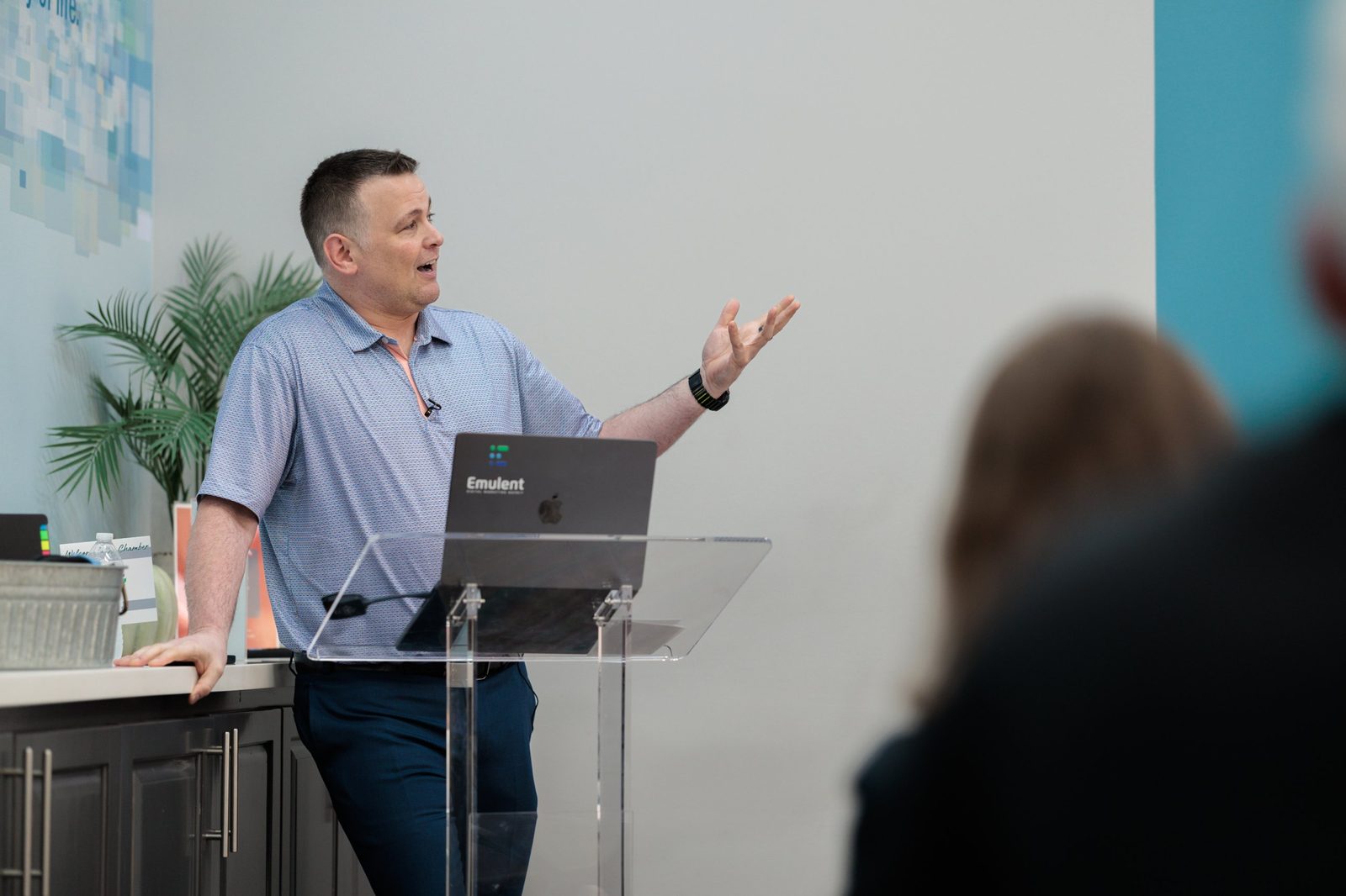 Bill Ross speaking to a Triangle business audience